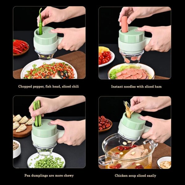 Multi-Functional 4 In 1 Electric Handheld Cooking Hammer Food Chopper - Image 2