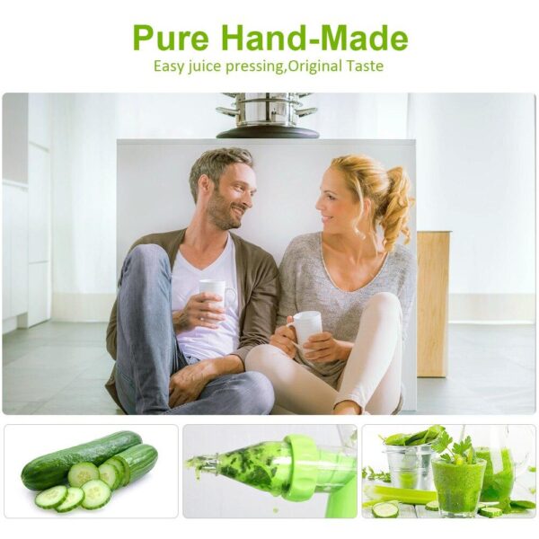Multifunction Manual Hand Juicer Fruit Vegetable Extractor Portable DIY Kitchen Tools With Base - Image 4