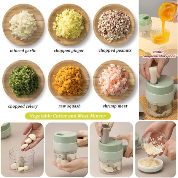 Multi-Functional 4 In 1 Electric Handheld Cooking Hammer Food Chopper - Image 3