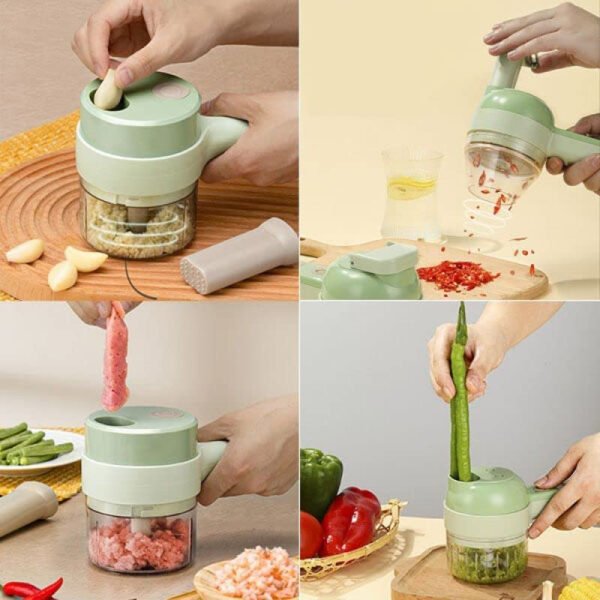 Multi-Functional 4 In 1 Electric Handheld Cooking Hammer Food Chopper - Image 9