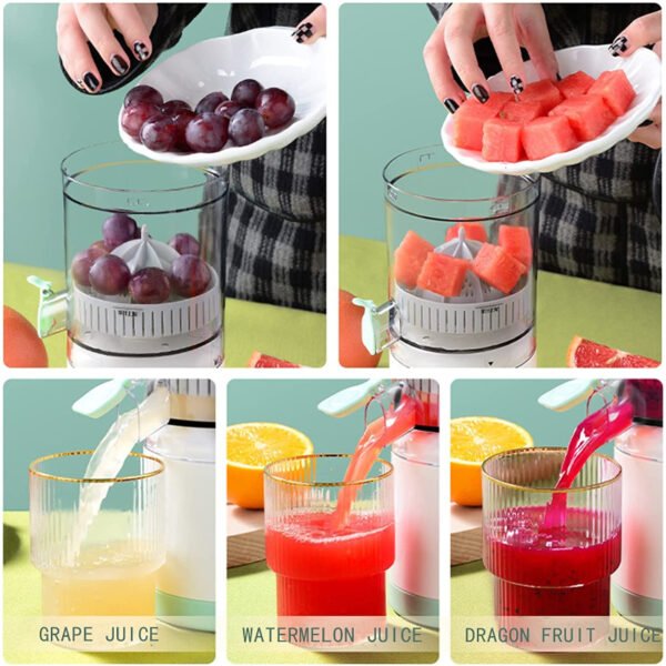 Automatic Household Electric Citrus Juicer With USB & Cleaning Brush - Image 2