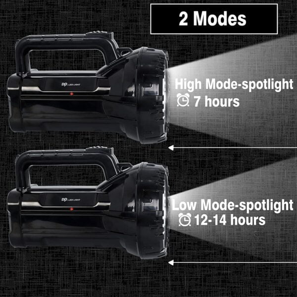 Rechargeable Bright LED Flashlight Torch 75W High Powered Searchlight Built-In Battery - Image 7