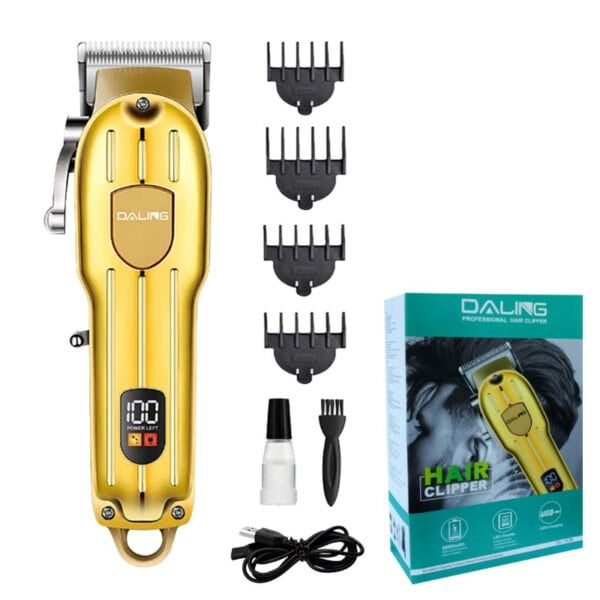Daling DL-1538 Cordless Hair Clipper Professional Trimmer With LED Display And Powerful 2600mAh Battery - Image 3