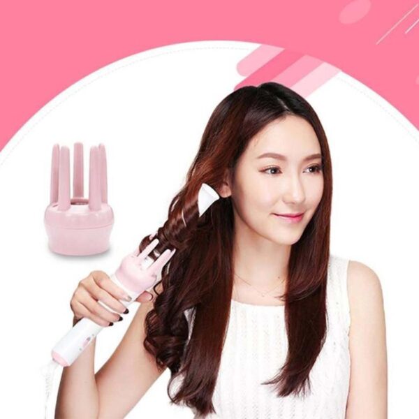 Automatic Hair Curler Rotating Rolling Iron Fast Styling Wand Ceramic Heating Tube with Plant Protein Coating - Image 5
