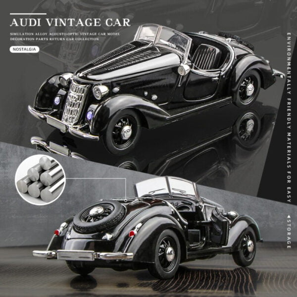 1:36 Interactive Design Audi Wanderer W25k Die-Cast Model Alloy Car With Light - Image 5