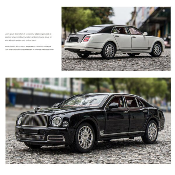 1:24 Bentley Mulsanne Alloy Die-Cast Model Car With Sound & Light - Image 8