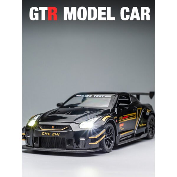 Nissan GTR Sports Alloy Model Simulation Pull Back With Sound And Light Car - Image 2