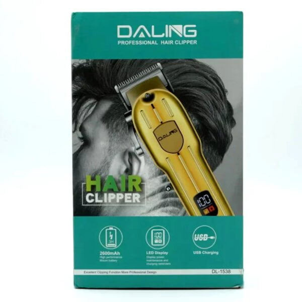 Daling DL-1538 Cordless Hair Clipper Professional Trimmer With LED Display And Powerful 2600mAh Battery - Image 7
