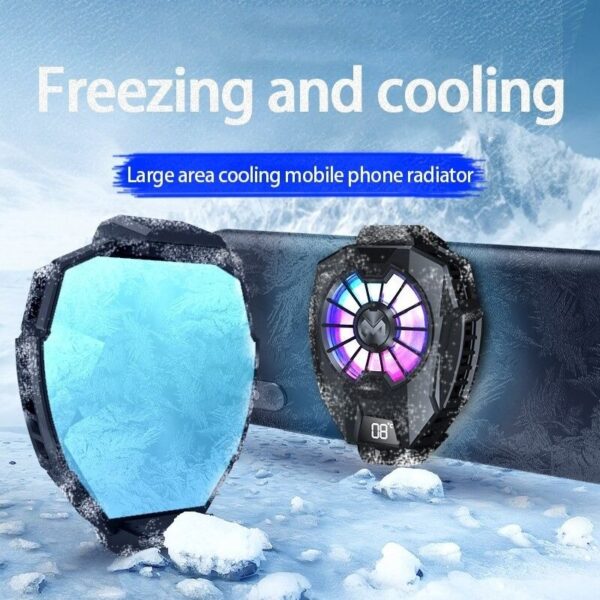 MEMO DL05 Instant Heat Dissipation Phone Cooling Radiator Fan With Temperature Display - Image 8