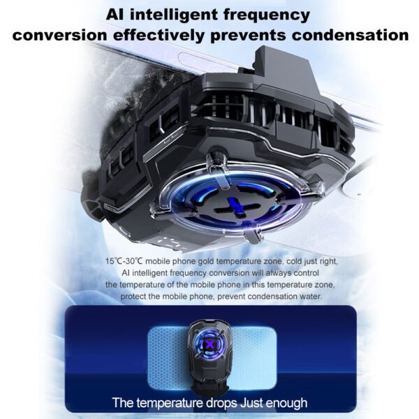 DL-16 27W Mobile Cooling Fan With Digital Display, Three Gears Freezing Modes, AI Frequency Conversion - Image 8