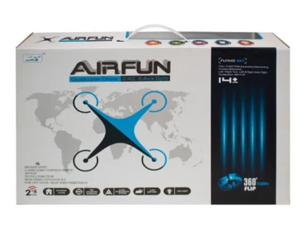Air Fun AF960 Drone White Quadcopter 360 ° Function 3d 6 Axis Gyroscope Drone - Image 3