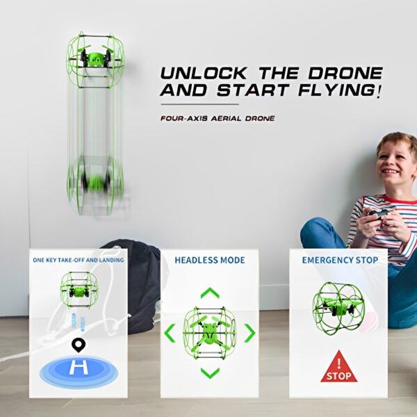 2.4G Four-Axis Dual-Mode 6 Channels Mini Remote Control Quadcopter Drone Toy - Image 2