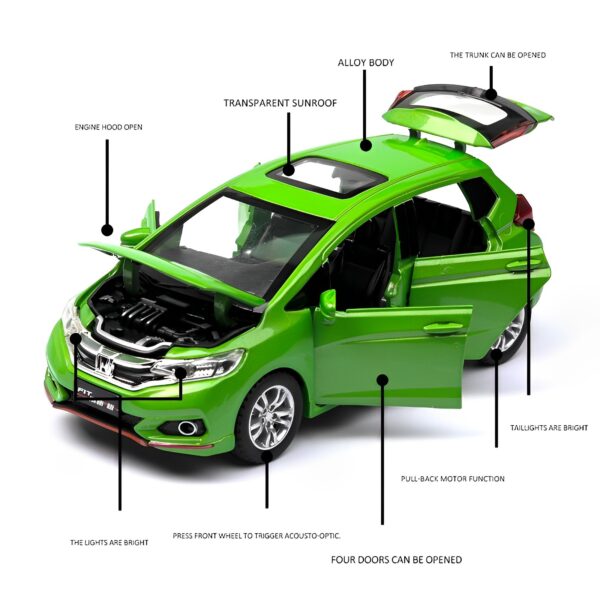 1:32 Premium Honda Fit GK-5 Die-Cast Model Alloy Car Toy - Image 4
