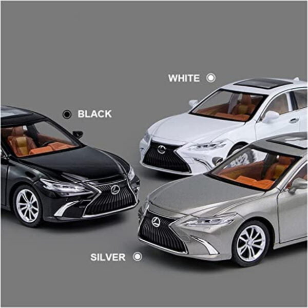Lexus ES300 Diecasts Alloy Model Six Doors Open Metal Pull Back Vehicles Sound and Light Car - Image 3