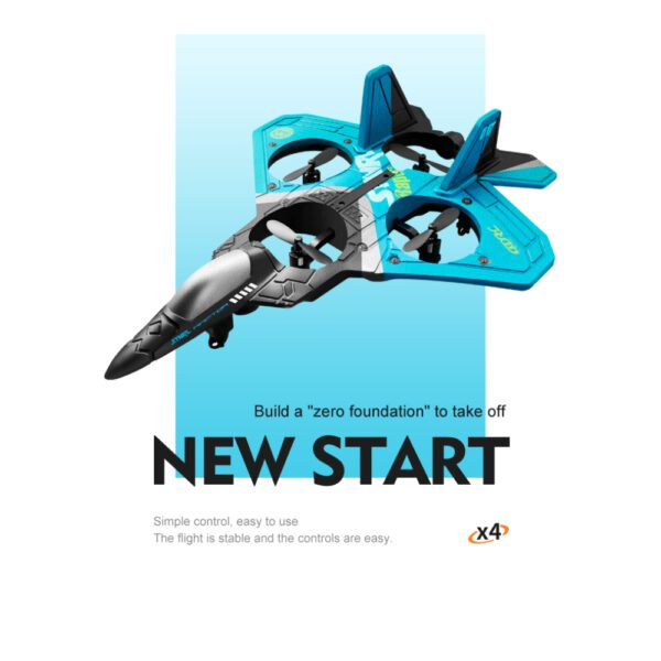 V17 2.4GHz 6CH EPP Remote Control Gravity Sensing 4 Motor Aircraft - Image 6