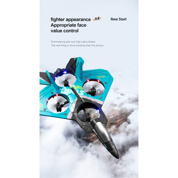 V17 2.4GHz 6CH EPP Remote Control Gravity Sensing 4 Motor Aircraft - Image 4