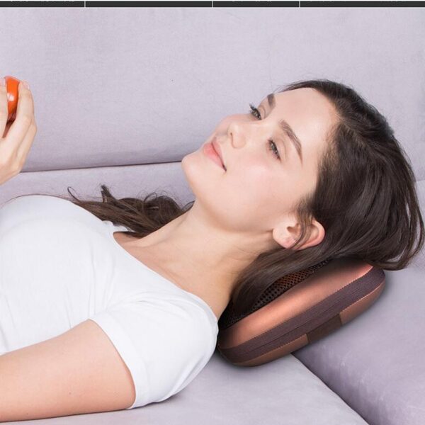 Multi-Function Electric Cervical Body Massage Pillow with Deep-Kneading Heated Massage Nodes - Image 6