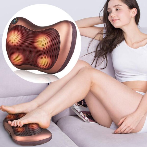 Multi-Function Electric Cervical Body Massage Pillow with Deep-Kneading Heated Massage Nodes - Image 7