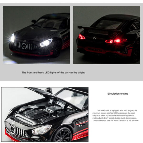 Mercedes Benz AMG GT High Simulation Die-Cast Alloy Model Sports Car - Image 8