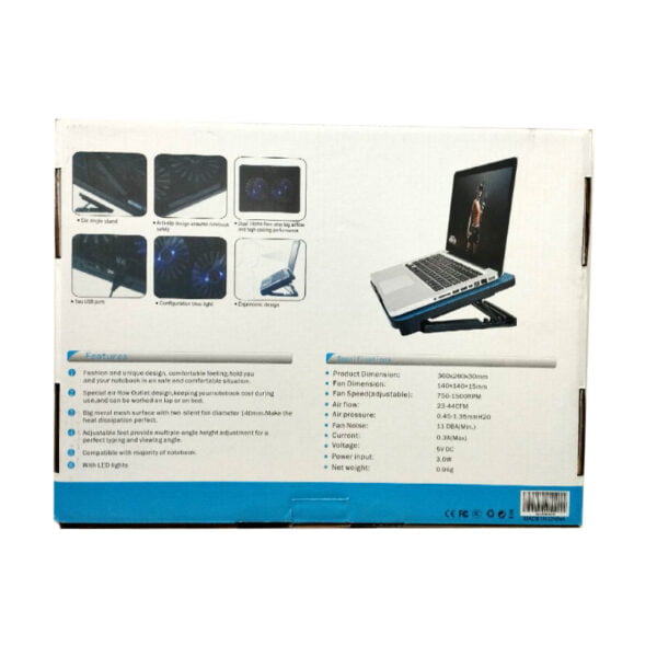 N99 Adjustable Special Air Flow Outlet Design Laptop Cooling Partner - Image 6