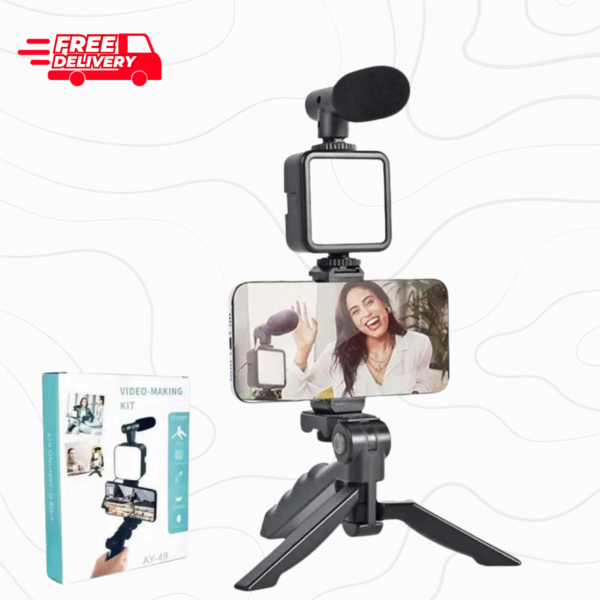 VLOGGING Kit Tripod Shoot Video Ay-49 Video Making Vlogging Kit Tripod