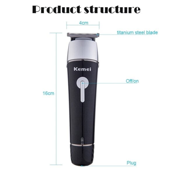 Kemei 10 In 1 Km-1015 Rechargeable Professional Clipper Men Electric Shaver Nose Trimmer - Image 3