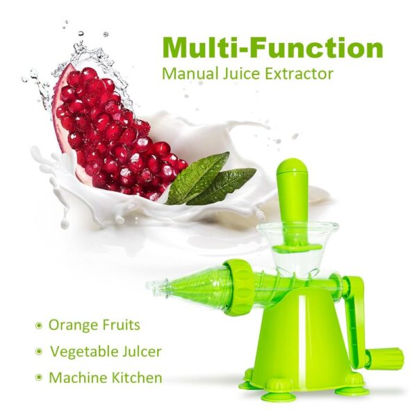 Multifunction Manual Hand Juicer Fruit Vegetable Extractor Portable DIY Kitchen Tools With Base - Image 2
