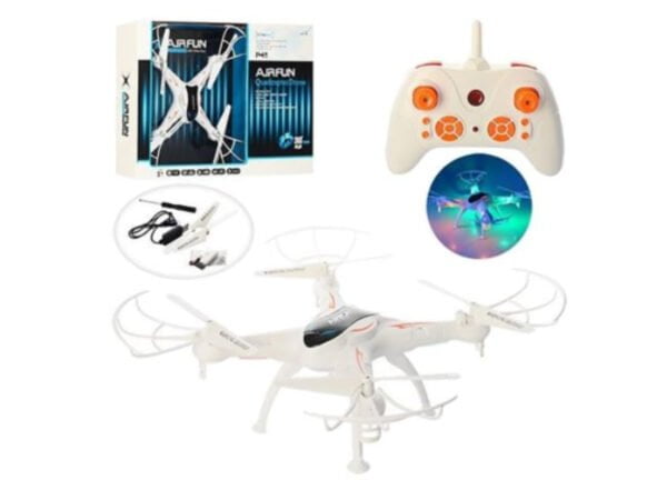 Air Fun AF960 Drone White Quadcopter 360 ° Function 3d 6 Axis Gyroscope Drone - Image 4