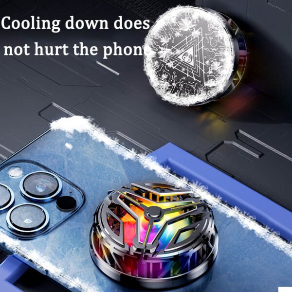 GT18 Magnetic Attraction Mobile Turbo Cooling Fan Cooler With Cool Rgb Lighting - Image 6