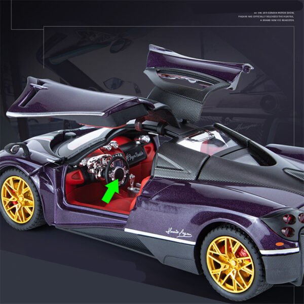 Pagani Huayra Alloy Sports Model Simulation Diecast Car - Image 3