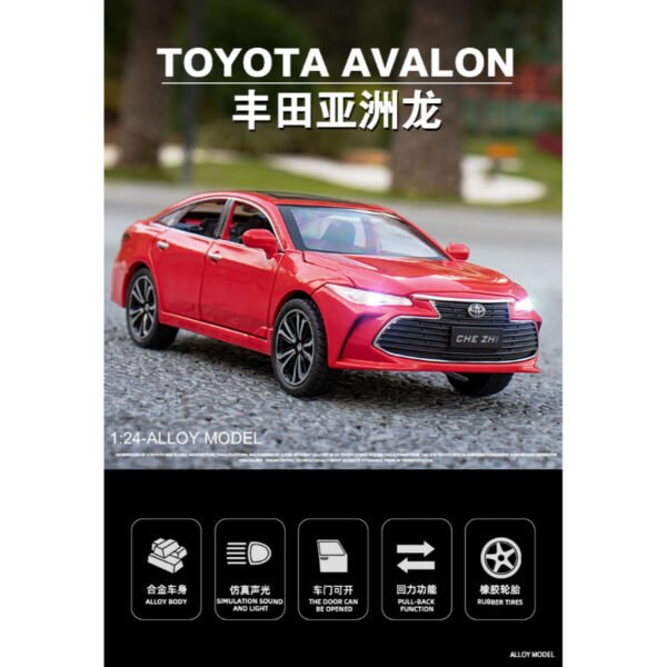 Toyota Avalon Alloy Model Die casts & Metal Car Sound and Light Toy - Image 4