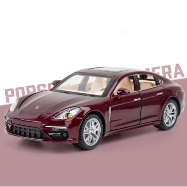 Panamera Alloy Model Diecasts Vehicles With Sound Light Pull Back Car - Image 2