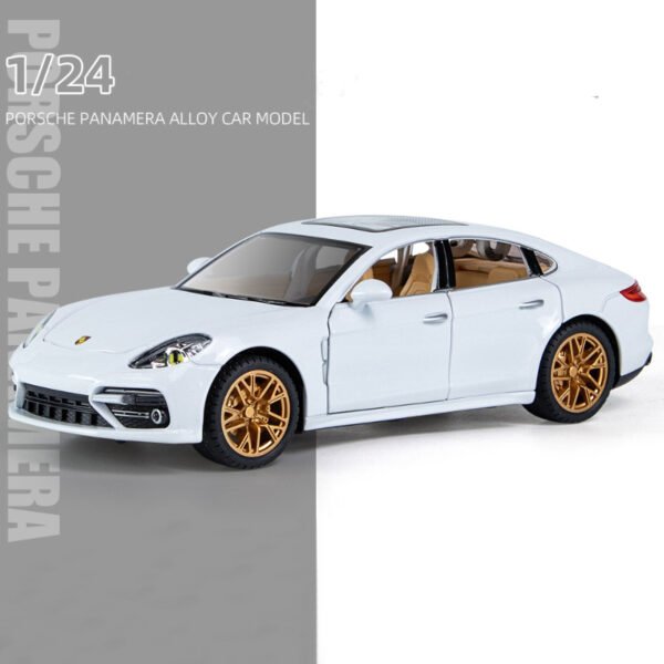 Panamera Alloy Model Diecasts Vehicles With Sound Light Pull Back Car - Image 5