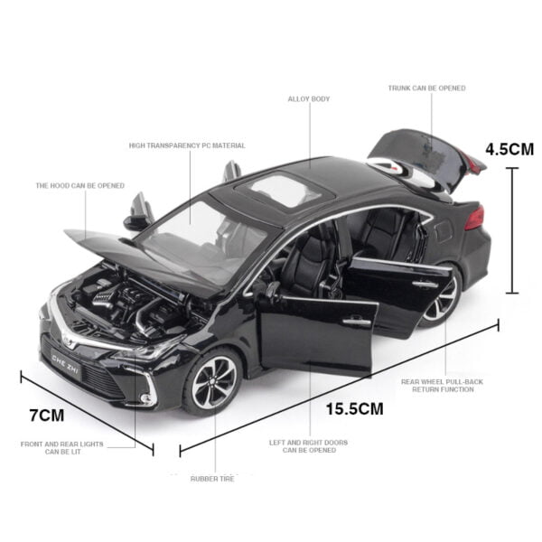 Toyota Corolla Alloy Car Metal Collection Model Die-Cast Toy Car - Image 2