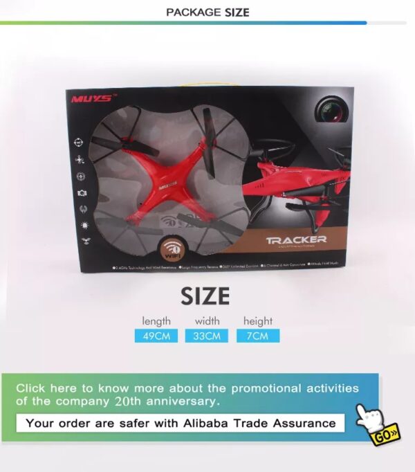 MUYS Tracker Headless Drone 2.4G 6-Axis Quadcopter With Remote Controller - Image 7