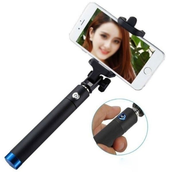 Folding Wired Selfie Stick Handheld Monopod Extendable Mini Mobile Phone Stick - Image 4