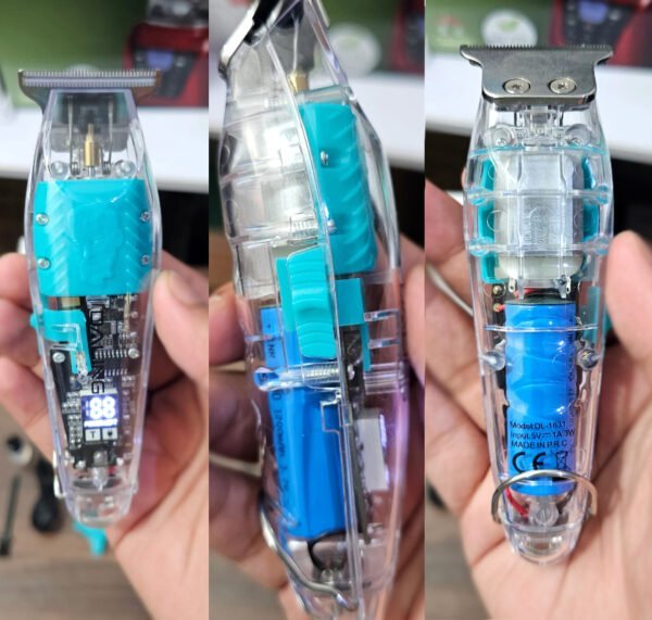 Daling DL-1631 Full Transparent Visible Body LED Dispaly Hair Trimmer - Image 7