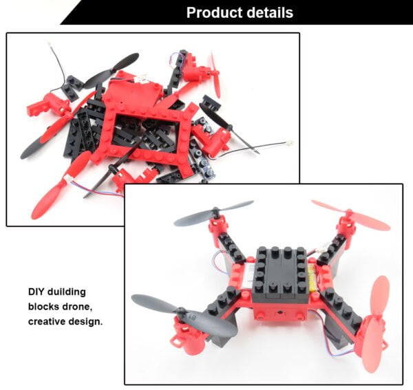 Building Blocks Heliway 902HS Mounting Blocks 6-Axis Quadcopter With Remote Control And 0.3MP WiFi Camera - Image 3