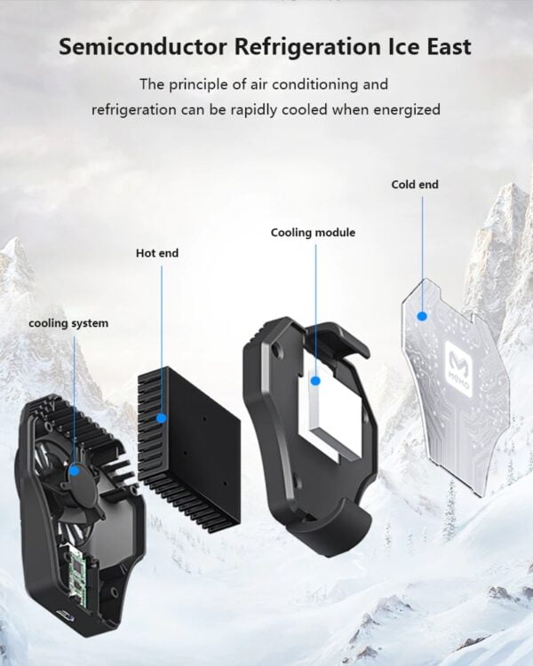 MEMO DL01 No Noise Mobile Phone Radiator Phone Cooling Fan For Gaming - Image 5