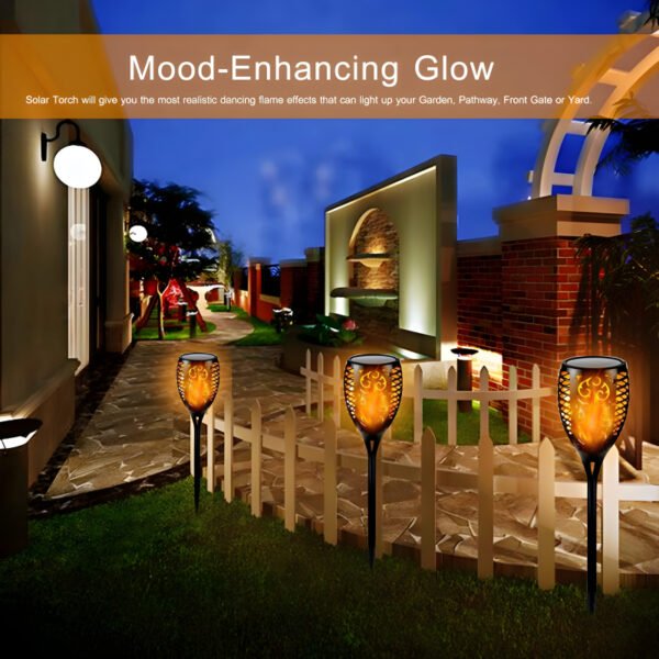 XF-6017 Solar Flame LED Light Lamp Enhance Your Outdoors With Stunning Decoration - Image 6
