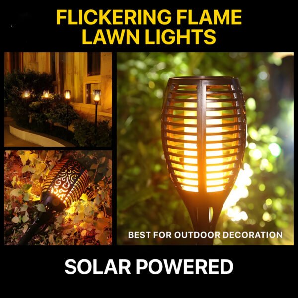 XF-6017 Solar Flame LED Light Lamp Enhance Your Outdoors With Stunning Decoration - Image 5