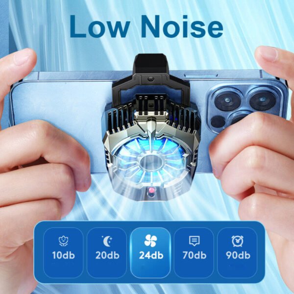 X20 Phone Cooler Air Cooler Fan For Mobile Phone Fast Cooling RGB Cooling Pad For Smartphone - Image 3