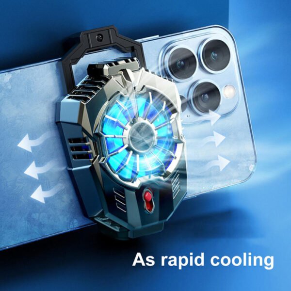 X20 Phone Cooler Air Cooler Fan For Mobile Phone Fast Cooling RGB Cooling Pad For Smartphone - Image 4