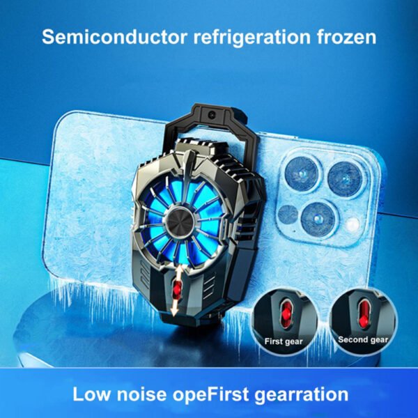 X20 Phone Cooler Air Cooler Fan For Mobile Phone Fast Cooling RGB Cooling Pad For Smartphone - Image 5