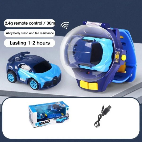 2.4GHz Remote Control Car Watch Mini Wrist Band Vehicle - Image 3