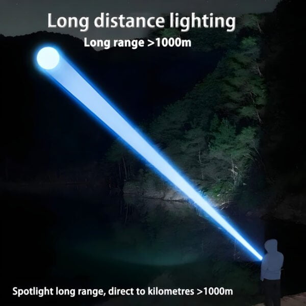 Ruilang P90 Long Range USB Rechargeable LED Torch - Image 5