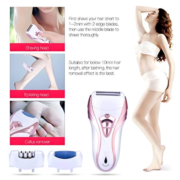 BS-3010 BROWNS Electric Rechargeable Epilator - Image 5
