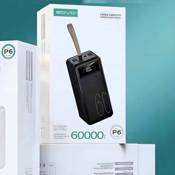 SOVO P6 60000mAh Power Bank - Image 7