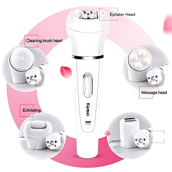 Kemei KM-2199 Multi-Functional Rechargeable Epilator - Image 2