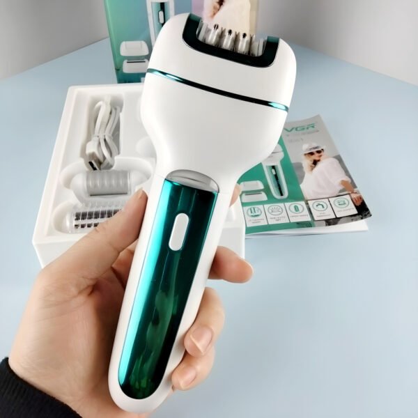 VGR V-732 Multi-Functional 3-In-1 Professional Electric Rechargeable Ladies Epilator - Image 5